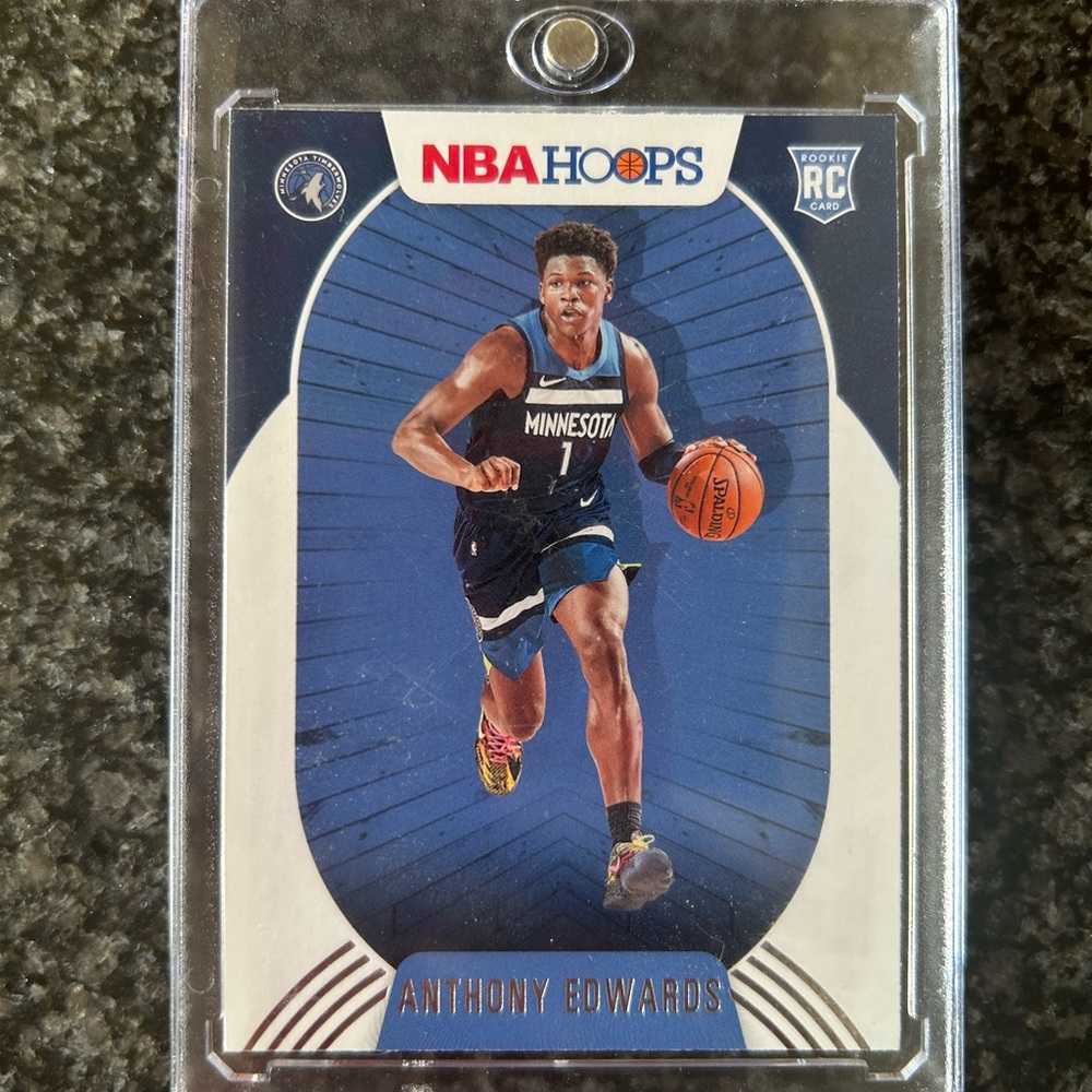 NBA Hoops Anthony Edwards Rookie Card